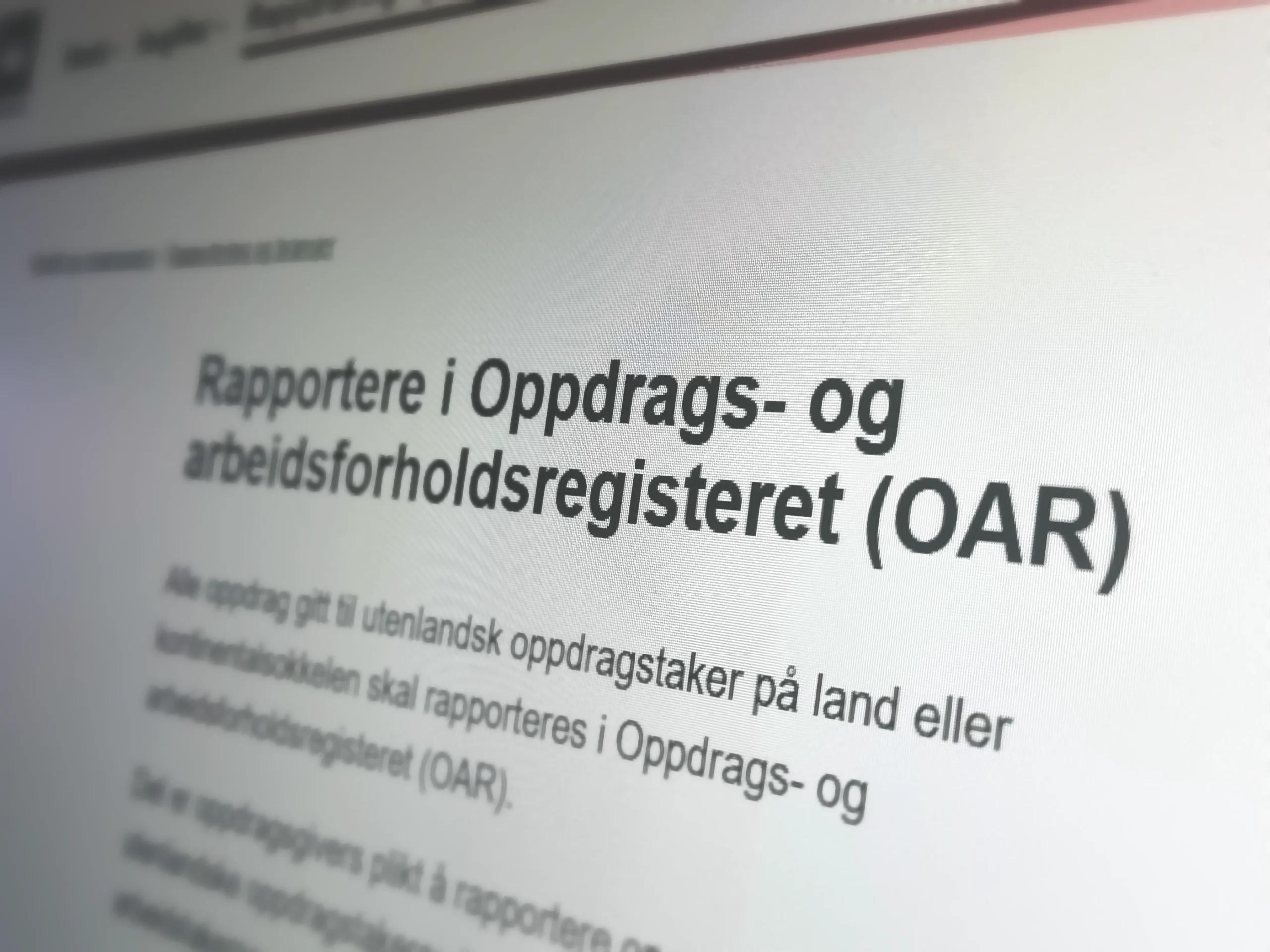 <strong class="title-strong">OAR: </strong>Oppdrags- og arbeidsforholdsregisteret