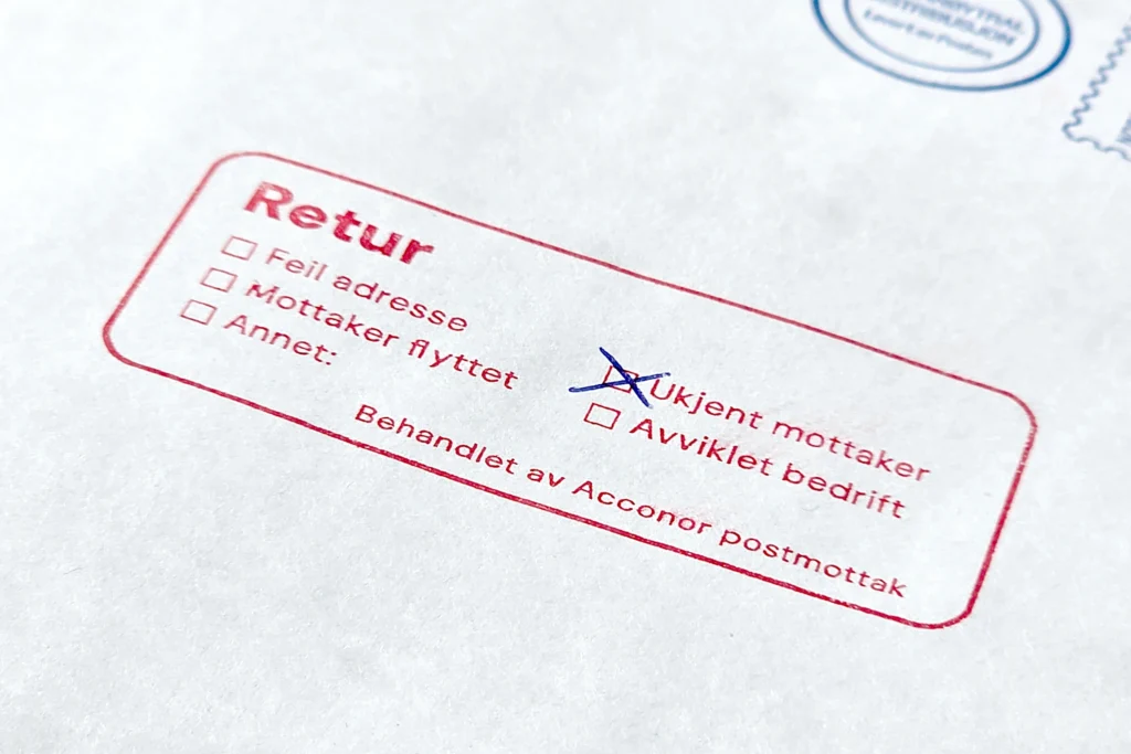 Acconor <b>postmottak</b>